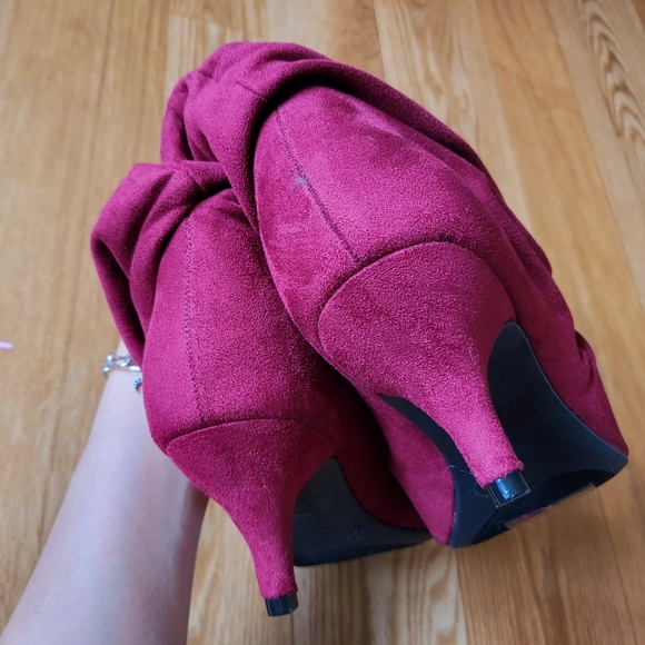 Journee Collection Women's Burgundy Jo Booties Size 9 Brand New ✨️ - Picture 7 of 11